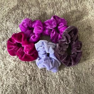 purple scrunchie set